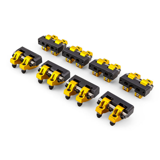 Chevy SBC 350 1.5 Ratio Alum Shaft Mount Roller Rocker Arm Set -Zero Offset