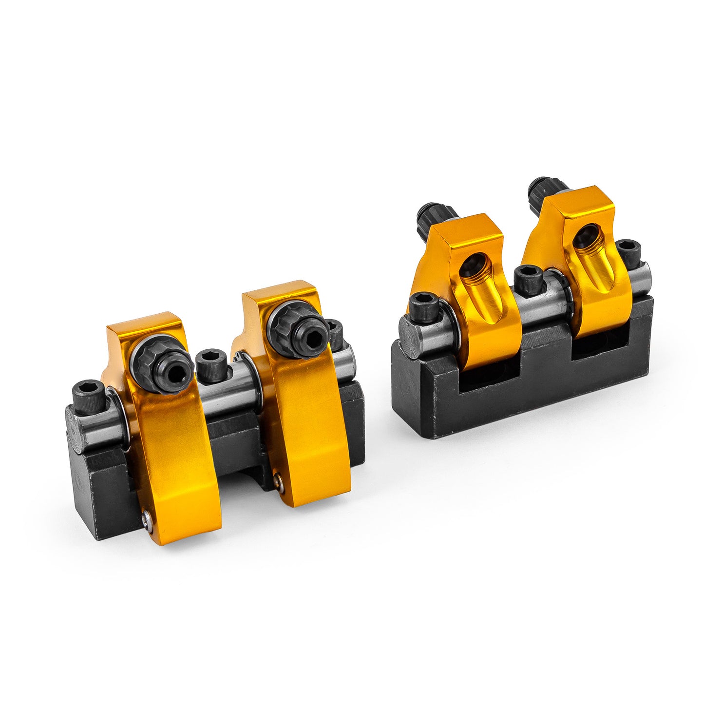 Chevy SBC 350 1.6 Ratio Alum. Shaft Mount Roller Rocker Arm Set (Zero Offset)