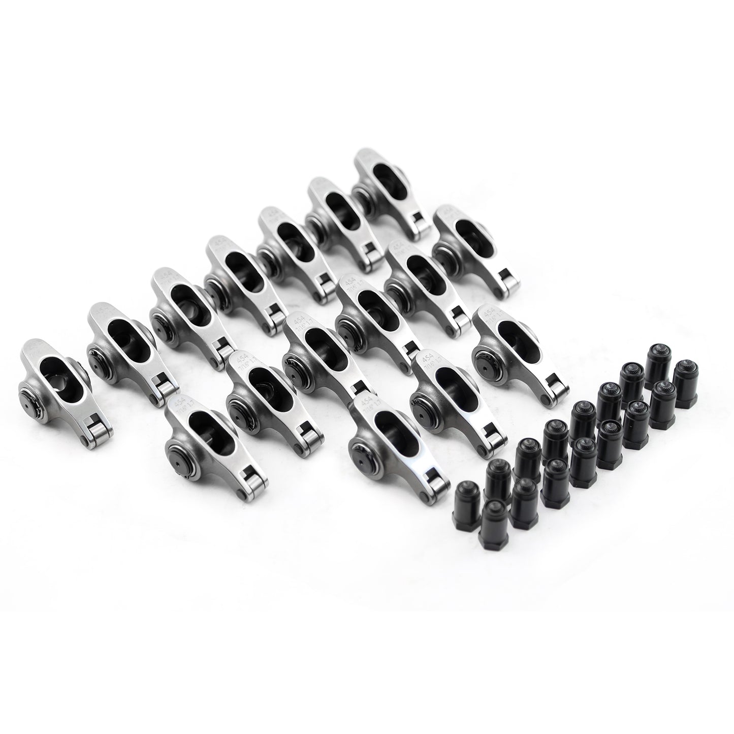 Balancines de rodillos de acero inoxidable de 1,55 7/16" para Chevy SBC 350