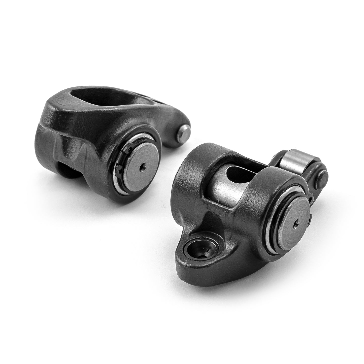 Chevy SBC 350 1.6 Ratio 7/16" Ultra Black Chromoly Roller Rocker Arms Set