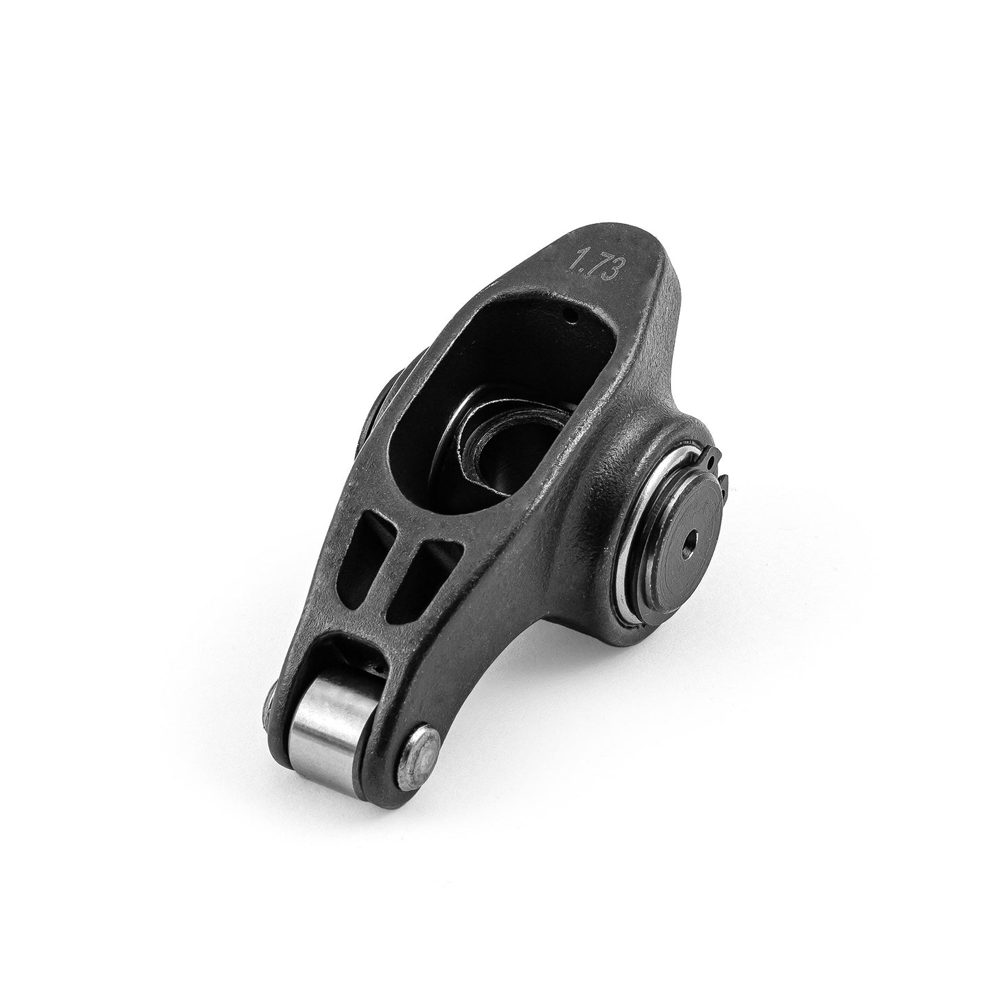 Juego de balancines de rodillos cromados ultra negros Ford 302 351C 460 de 1.73 7/16"