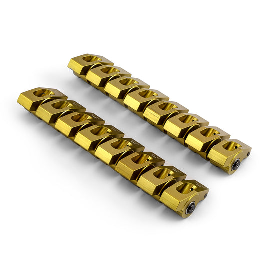 Balancines de aluminio de 7/16" con relación de 1,52 para Pontiac 265, 350, 400 y 455