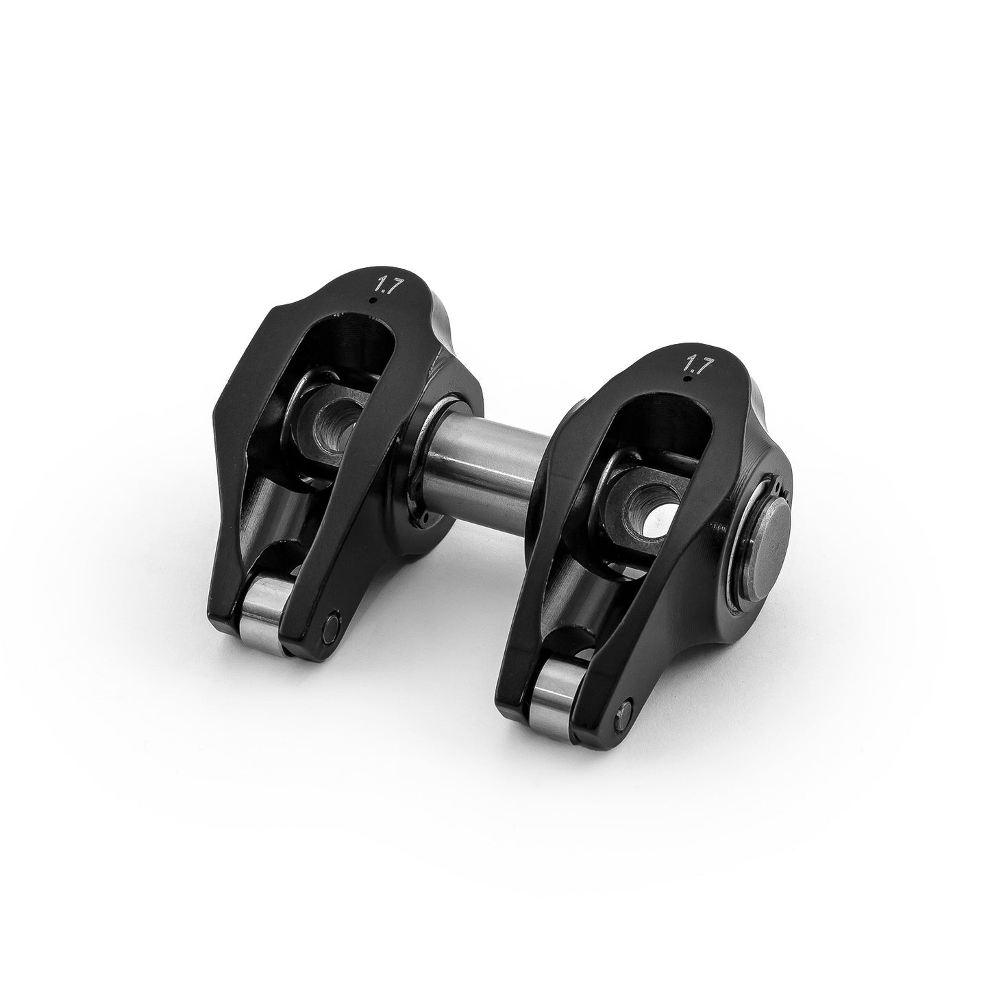 Juego de balancines de rodillos con pedestal de aluminio para Chevy LS3 1.7 Ratio, color negro