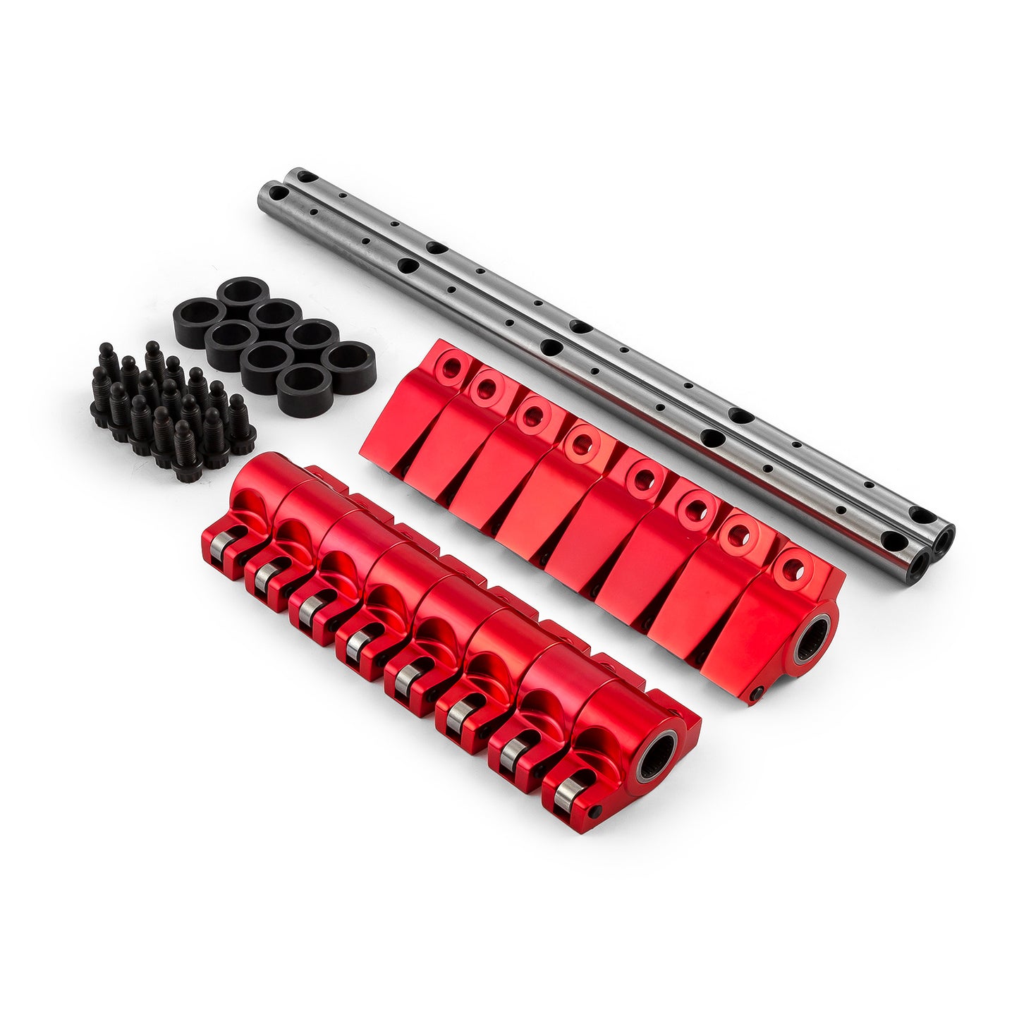 Mopar Chrysler BB 383 440 1.5 Aluminum Roller Rocker Arms & Shafts (Offset .100)