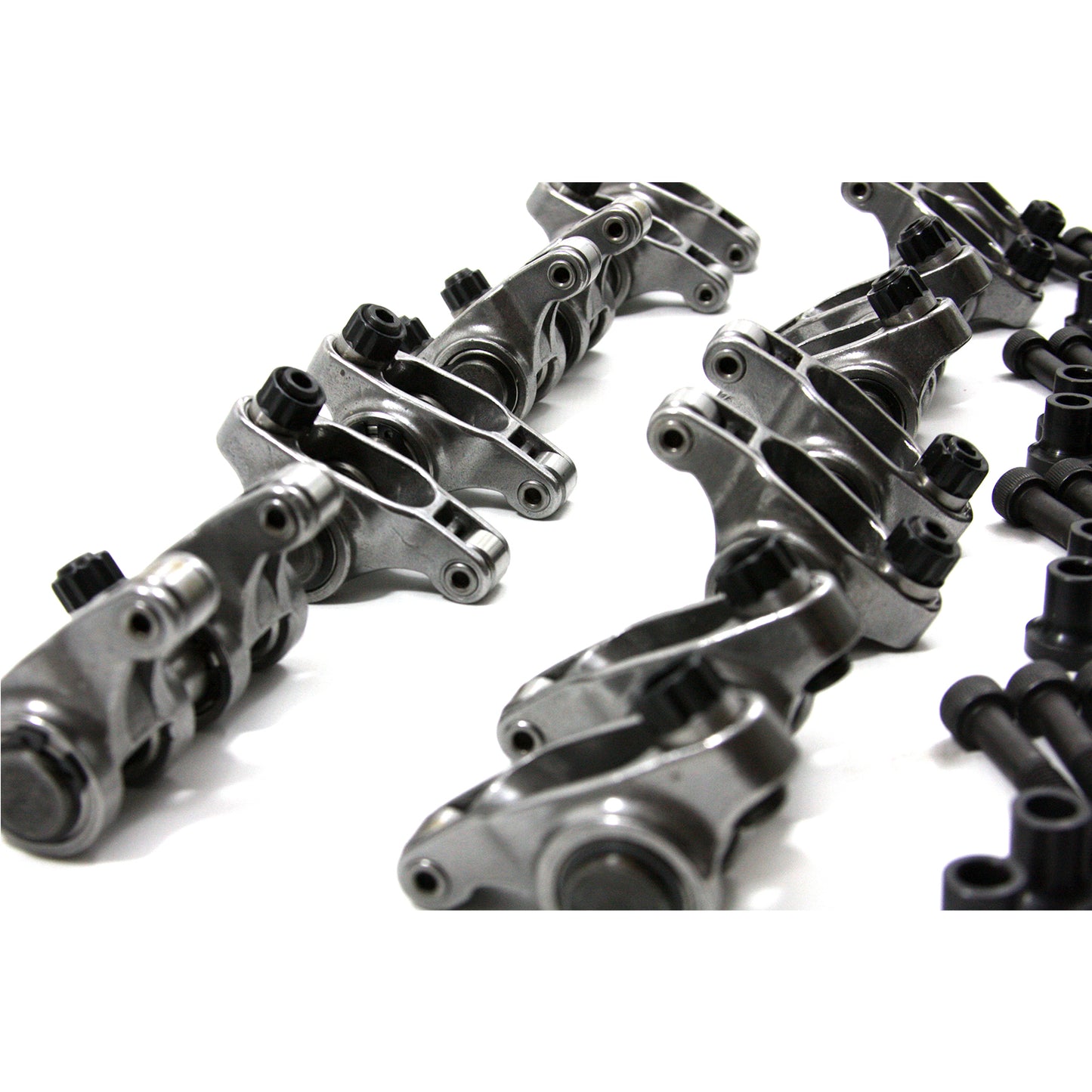 Juego de balancines de rodillos de acero inoxidable ajustables para Chevy GM LS1/LS6 1.9