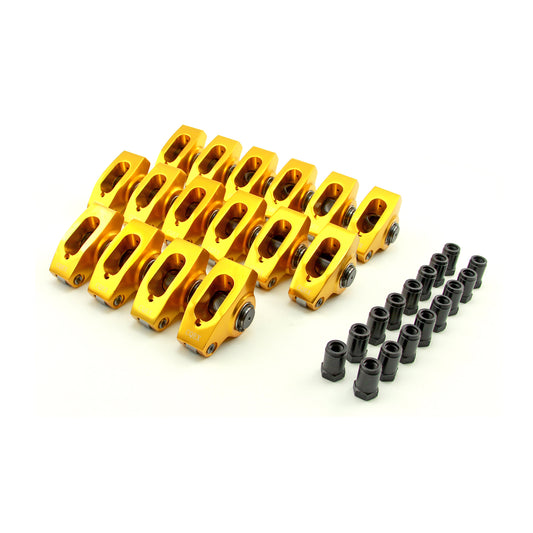 Chevy SBC 350 1.6 Ratio 7/16" Outlaw Aluminum Roller Rocker Arm Set