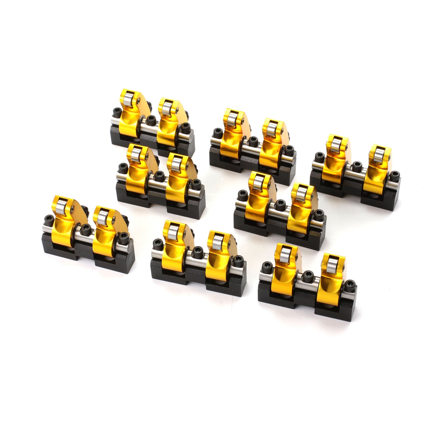 Juego de balancines de rodillos con montaje en eje de aluminio para Ford SB 289 302 351 Windsor 1.7