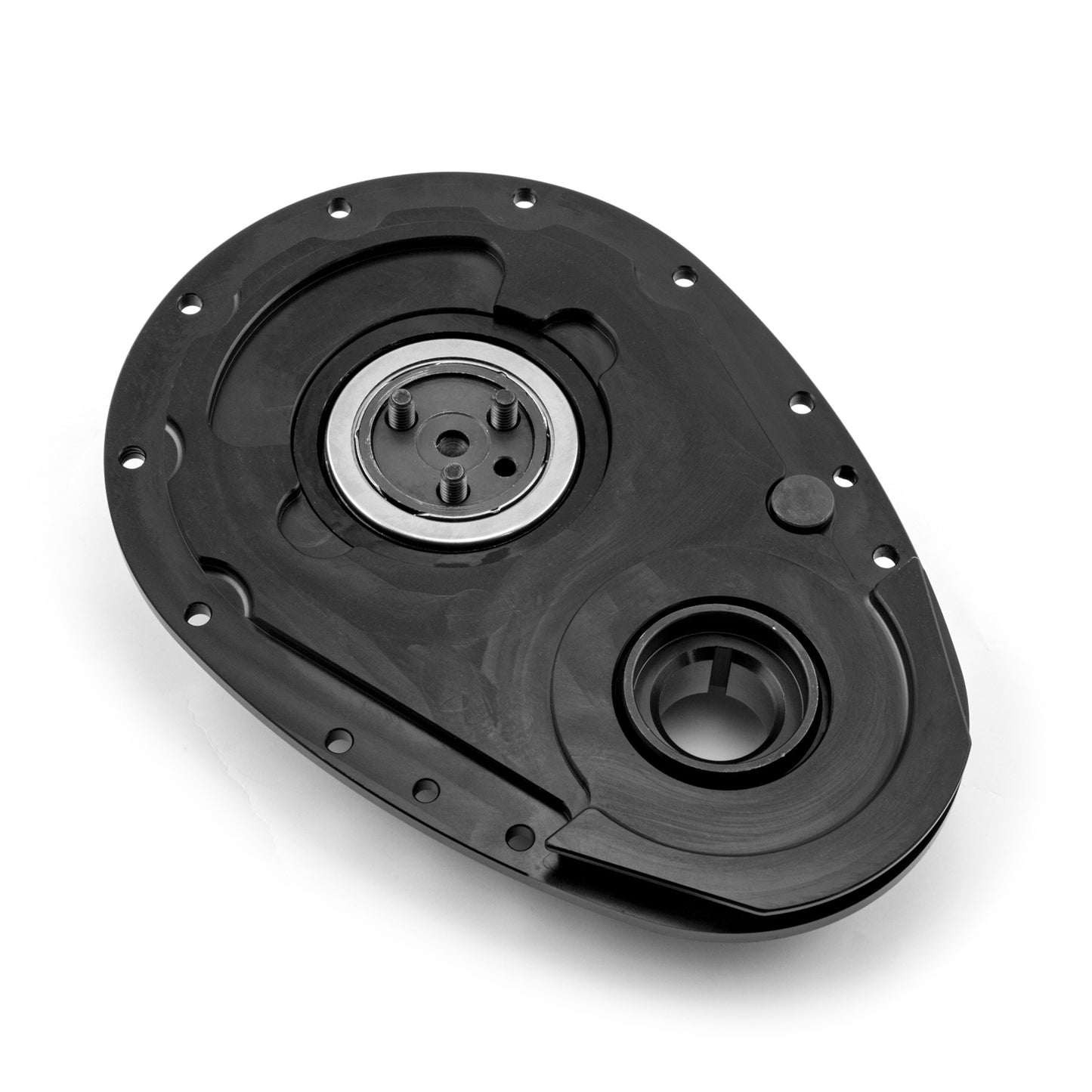 Sistema de transmisión por correa de distribución con altura de leva estándar para Chevy SBC 350 (negro)