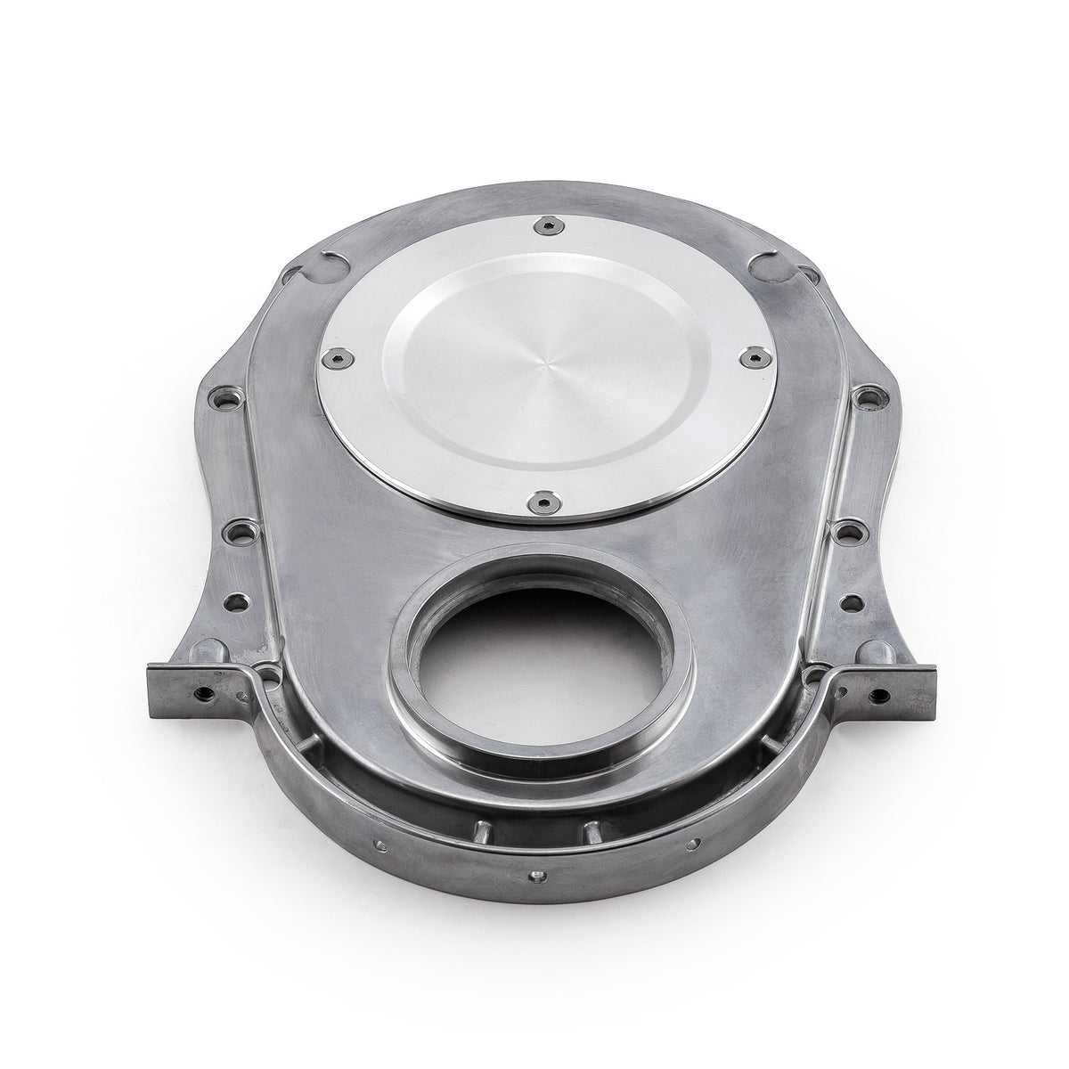Kit de cadena de distribución y cubierta de acero billet ajustable de 2 piezas para Chevy BBC 454 con doble rodillo