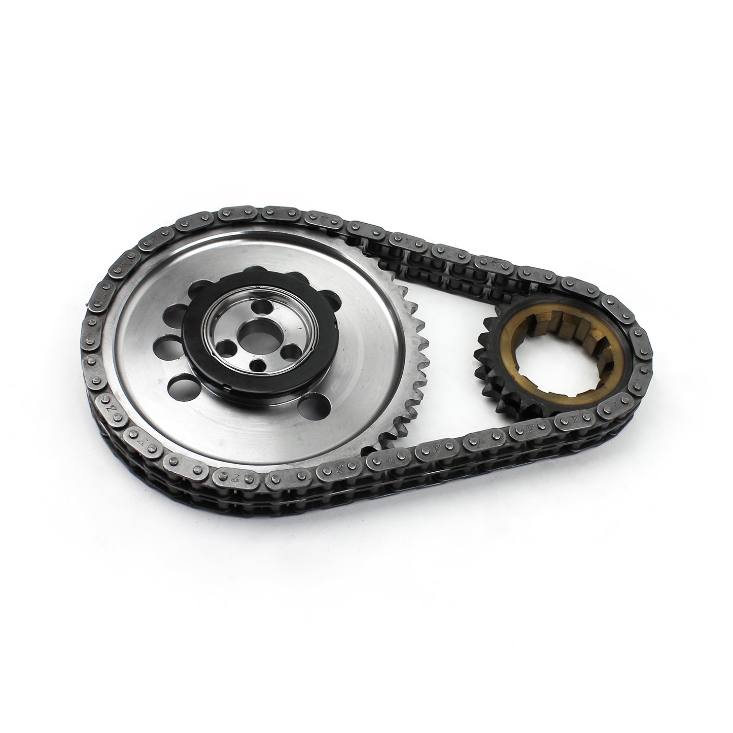 Kit de cadena de distribución de acero billet de 9 ranuras y doble rodillo para Chevy GM LS7
