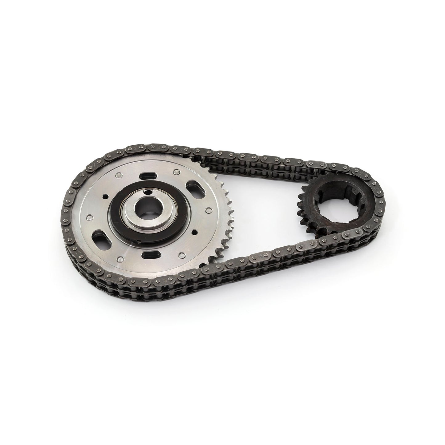 Kit de cadena de distribución de acero billet ajustable de 2 piezas y doble rodillo para Ford 429 460