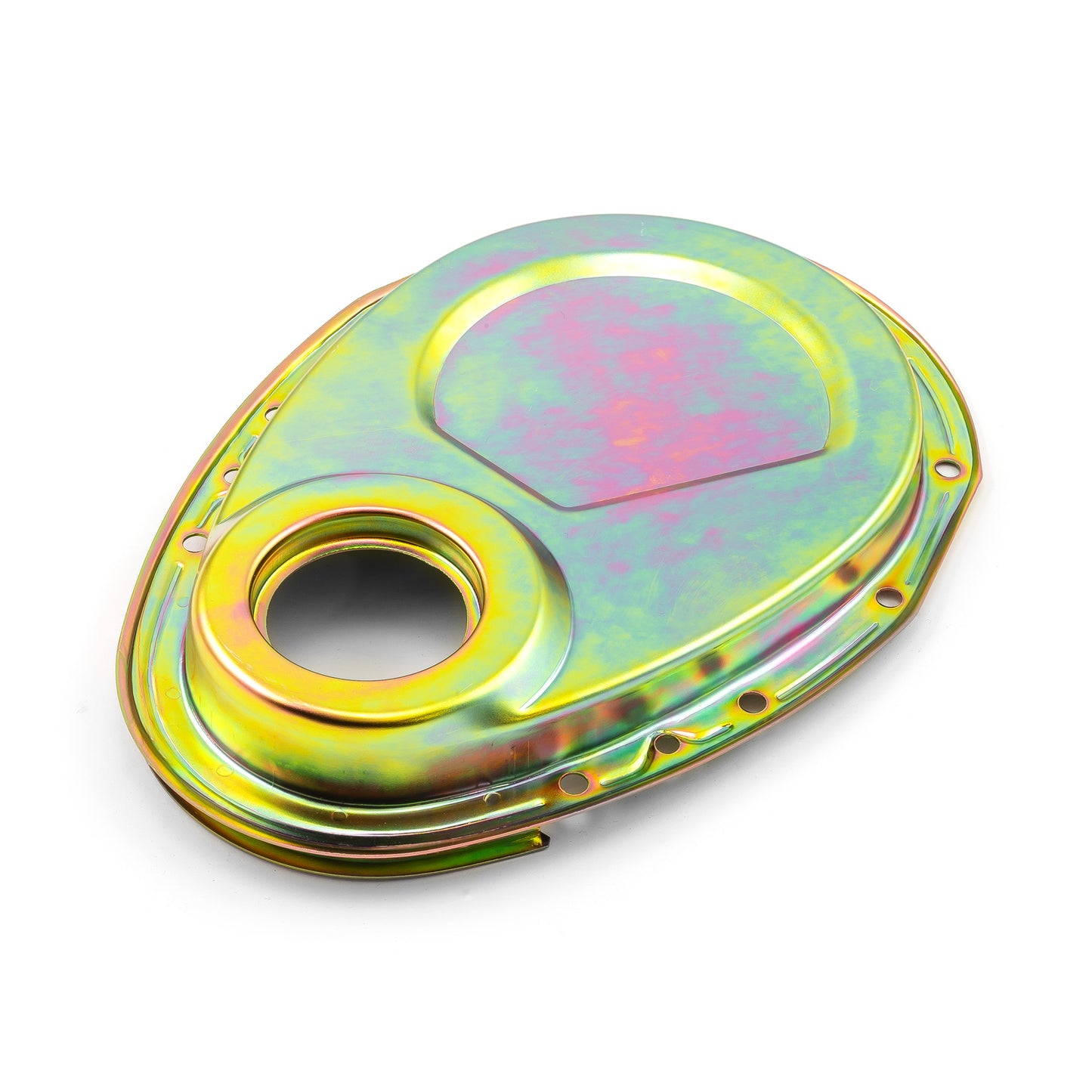 Cubierta de cadena de distribución de acero zincado para Chevy SBC 350