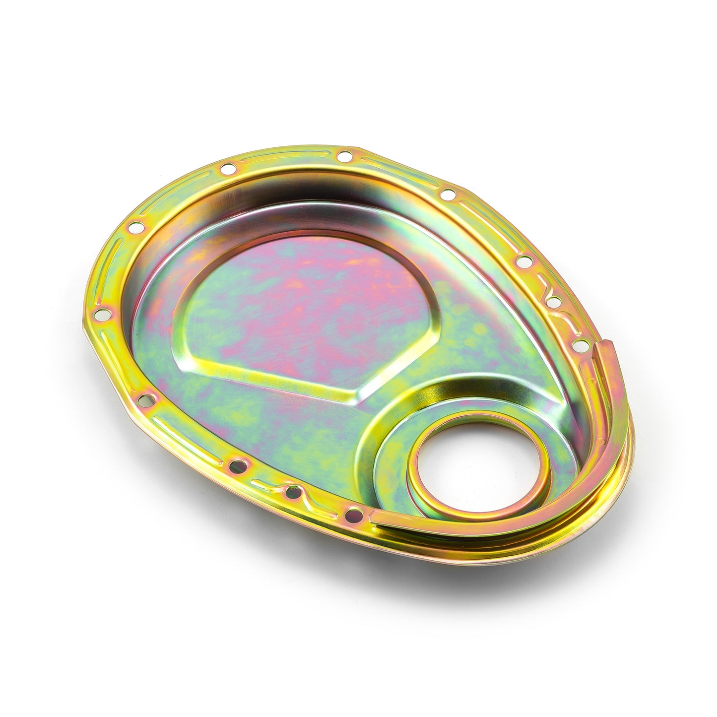 Cubierta de cadena de distribución de acero zincado para Chevy SBC 350