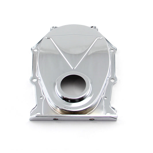 Cubierta de cadena de distribución chapada en acero cromada Mopar Chrysler BB 383 440