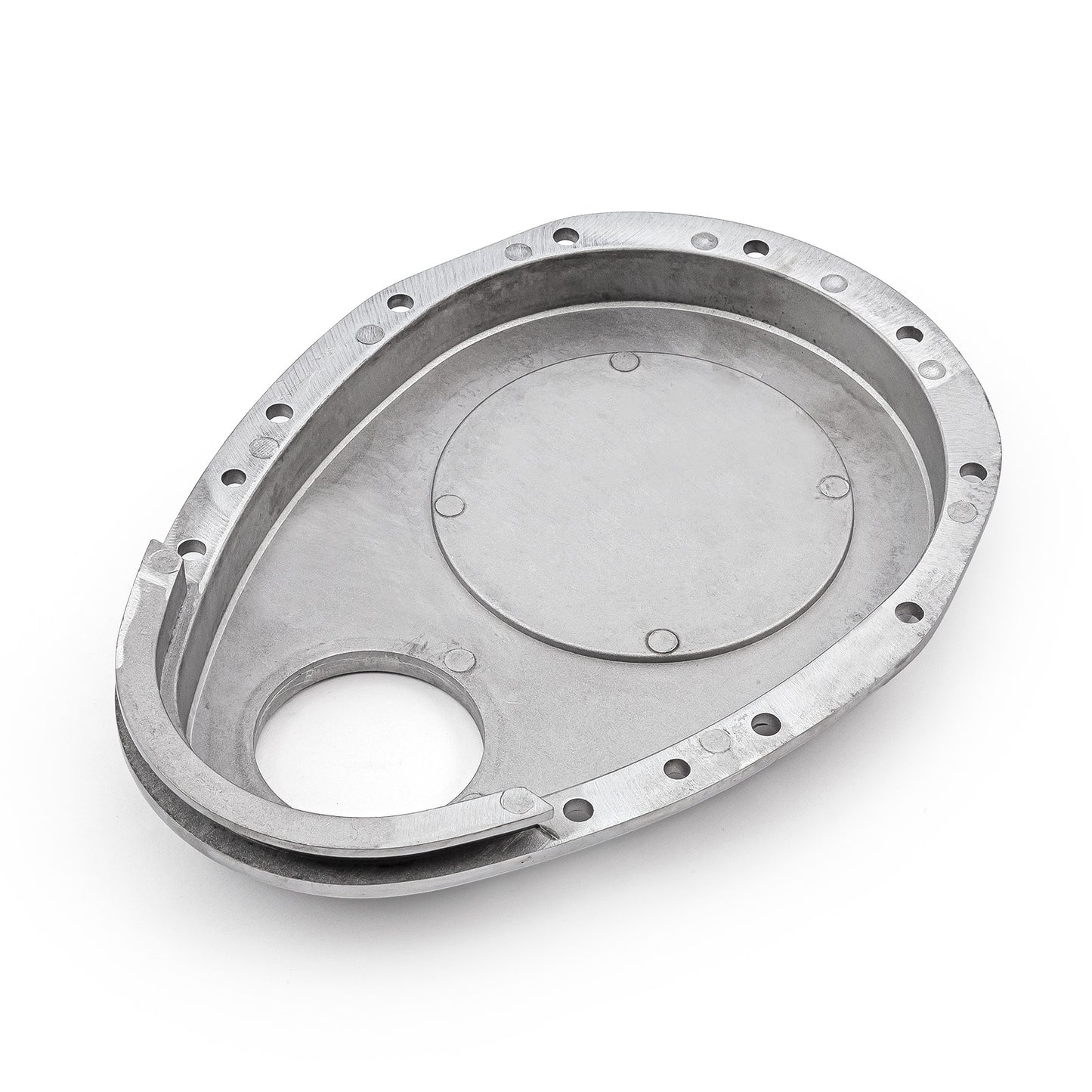 Cubierta de cadena de distribución de aluminio pulida para Chevy SBC 350