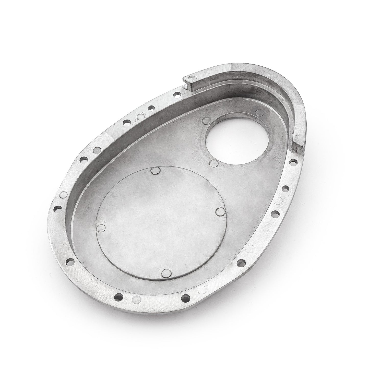 Cubierta de cadena de distribución de aluminio pulida para Chevy SBC 350 con junta, sello y pernos