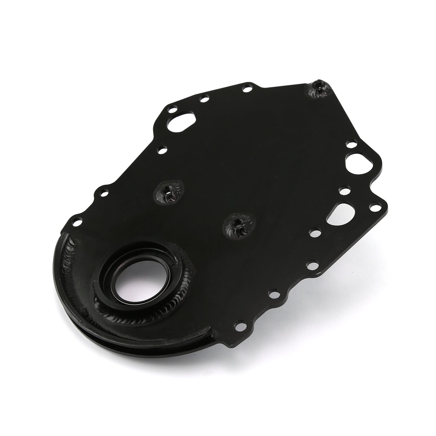 Ford 351C Cleveland Black Aluminum Timing Cover with Seal
