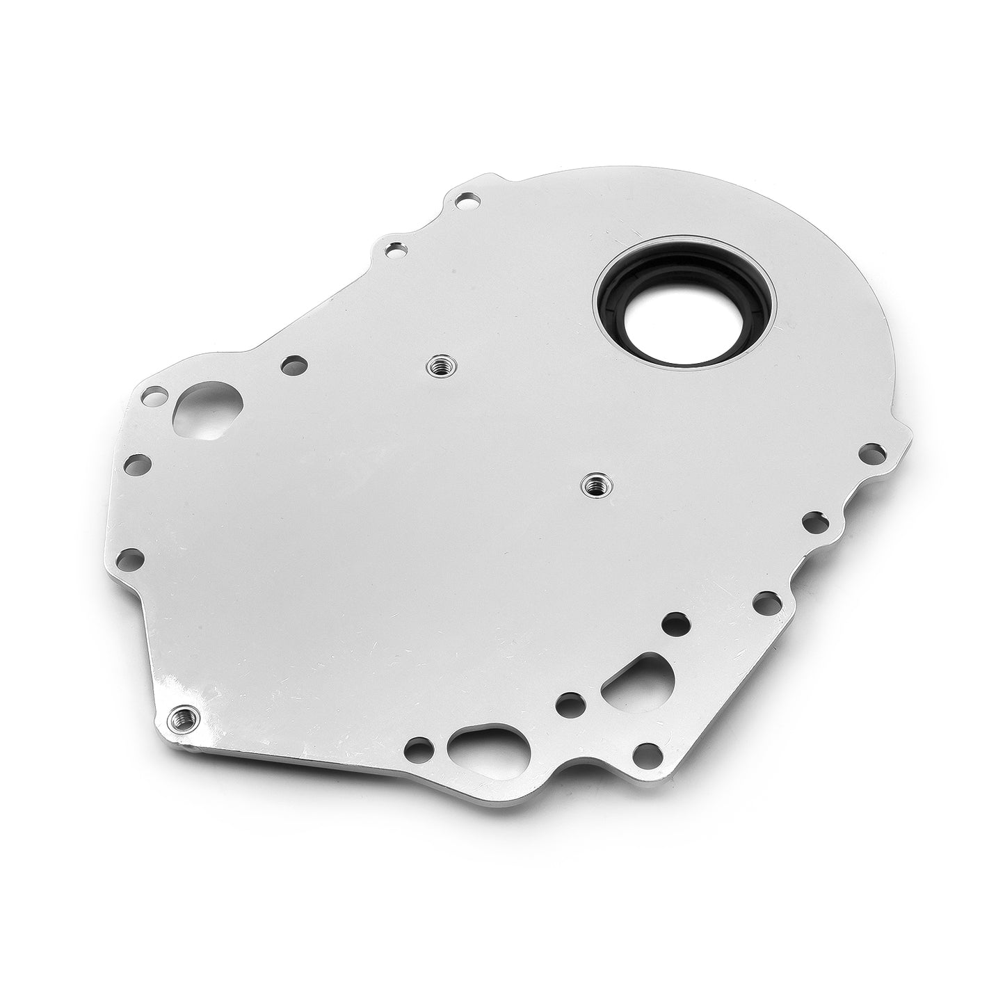 Tapa de distribución de aluminio con sello para Ford 302 351C Cleveland Silver