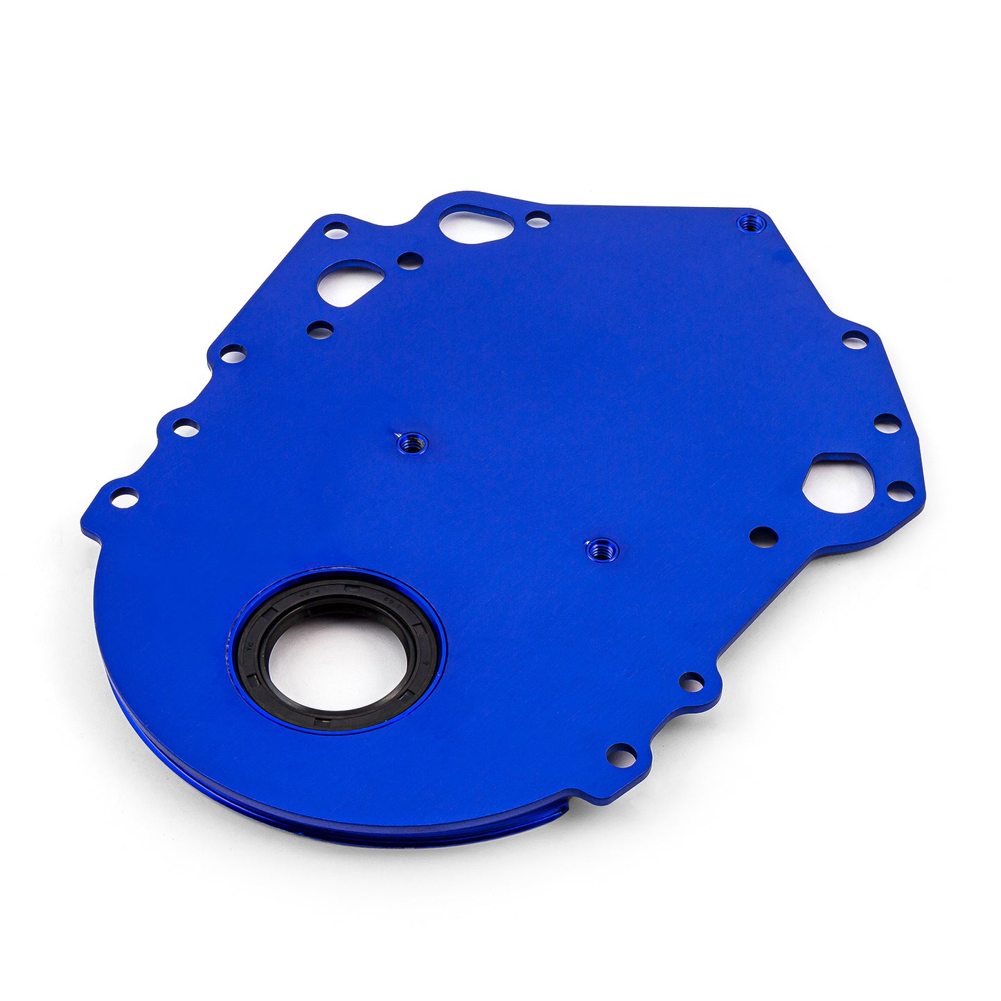 Tapa de distribución de aluminio azul Cleveland con sello para Ford 302 351C
