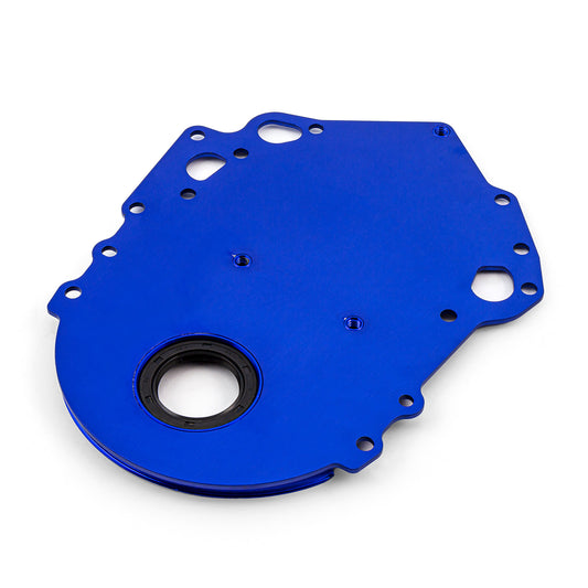 Tapa de distribución de aluminio azul Cleveland con sello para Ford 302 351C