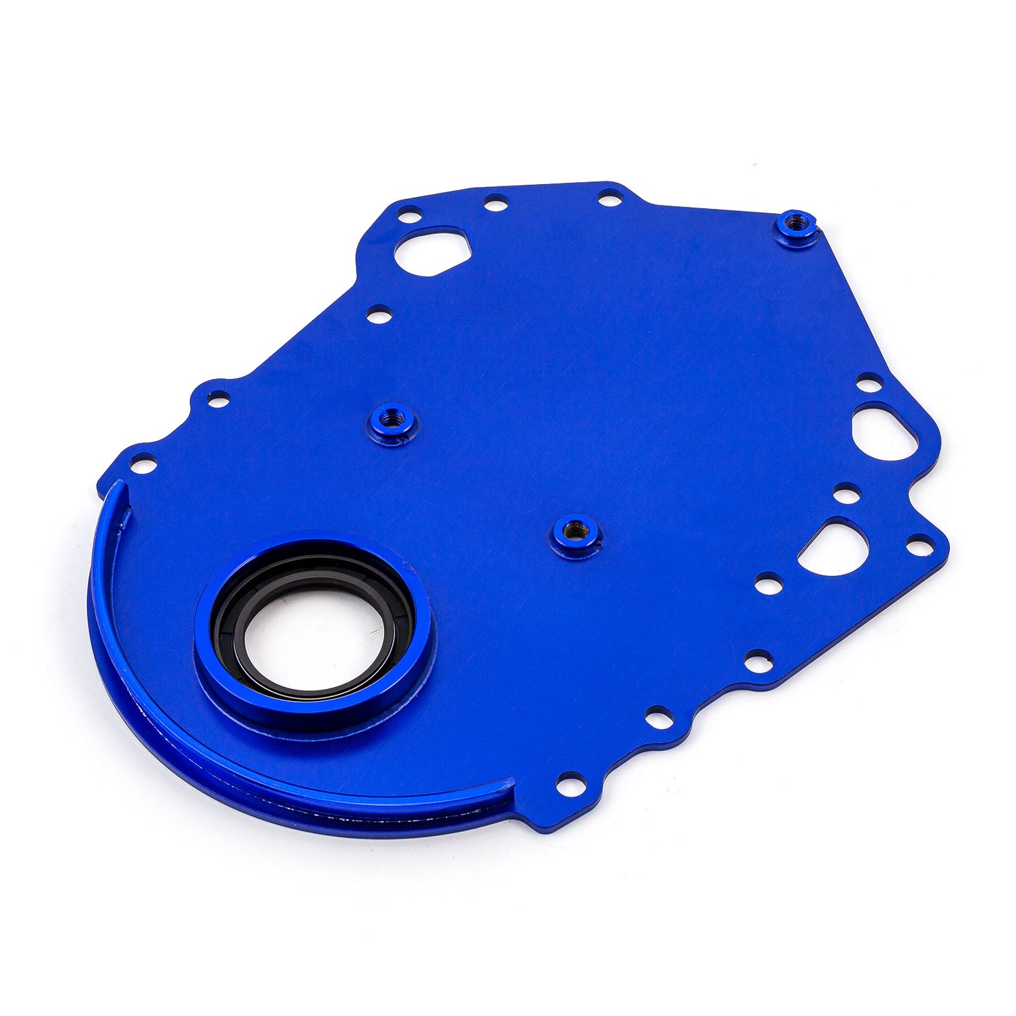 Tapa de distribución de aluminio azul Cleveland con sello para Ford 302 351C