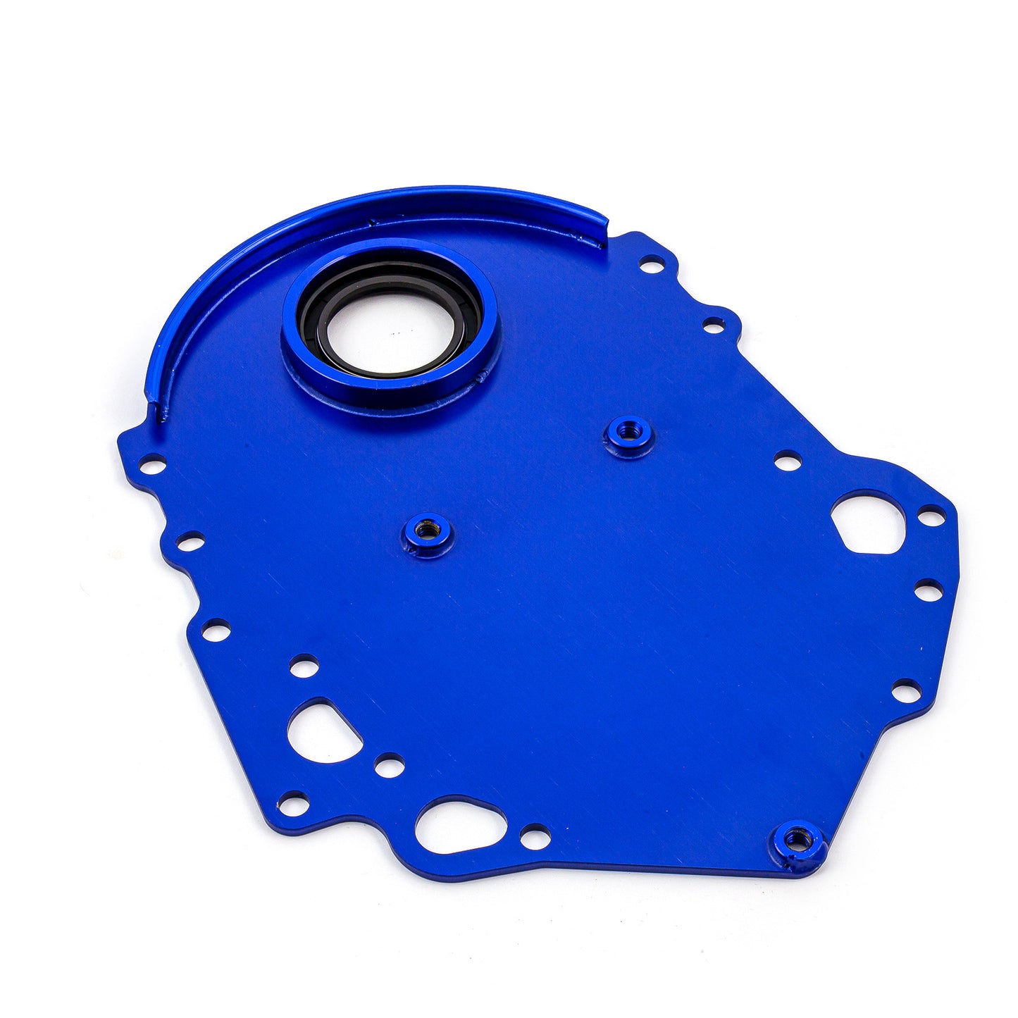 Tapa de distribución de aluminio azul Cleveland con sello para Ford 302 351C