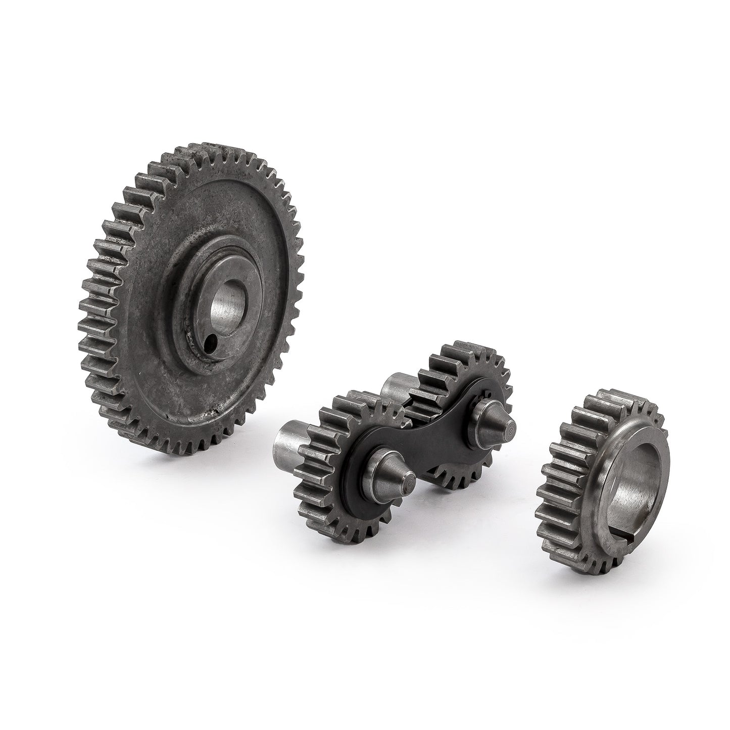 Juego de transmisión de engranajes de distribución ruidosos con doble tensor y polea loca para Ford 302 351C Cleveland