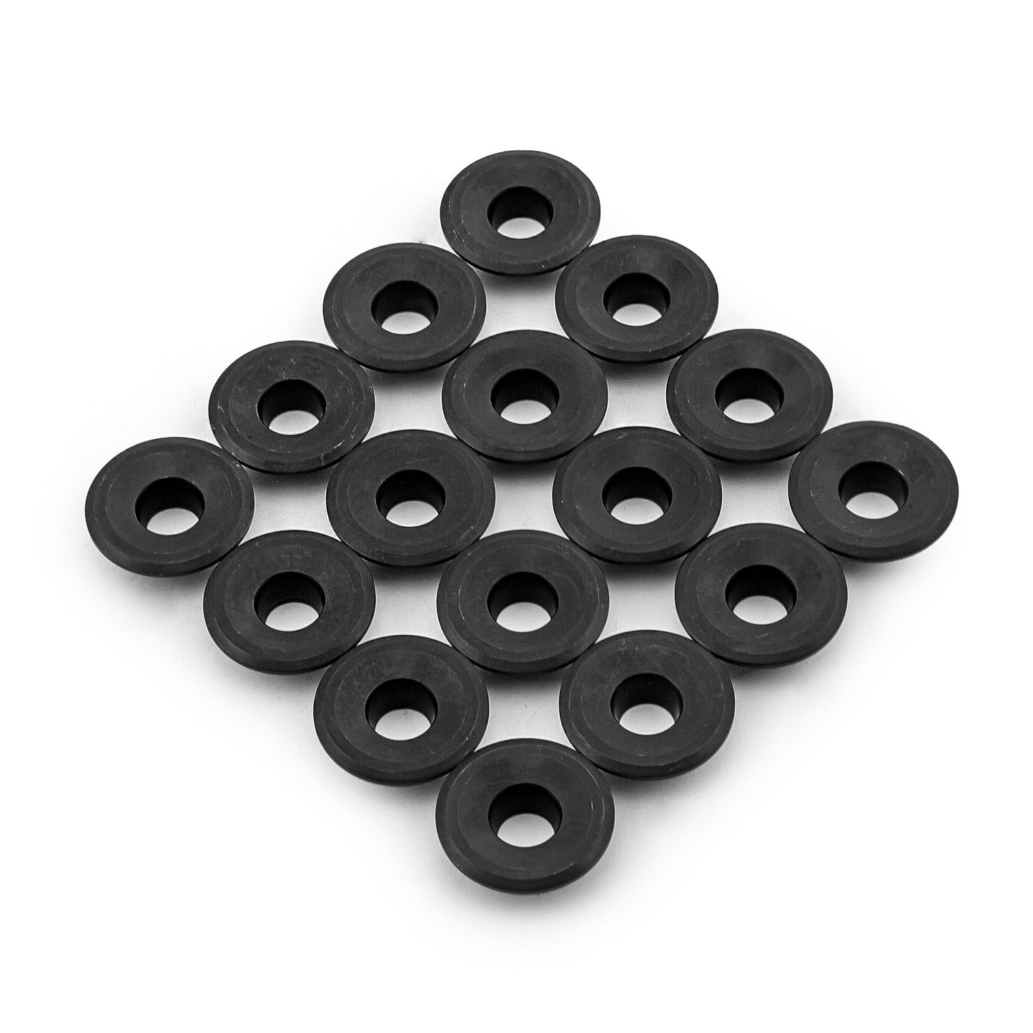 Retenedores de resorte de válvula de acero cromado de 11/32" (1,500" de diámetro exterior y 1,120" de diámetro interior), 10 grados
