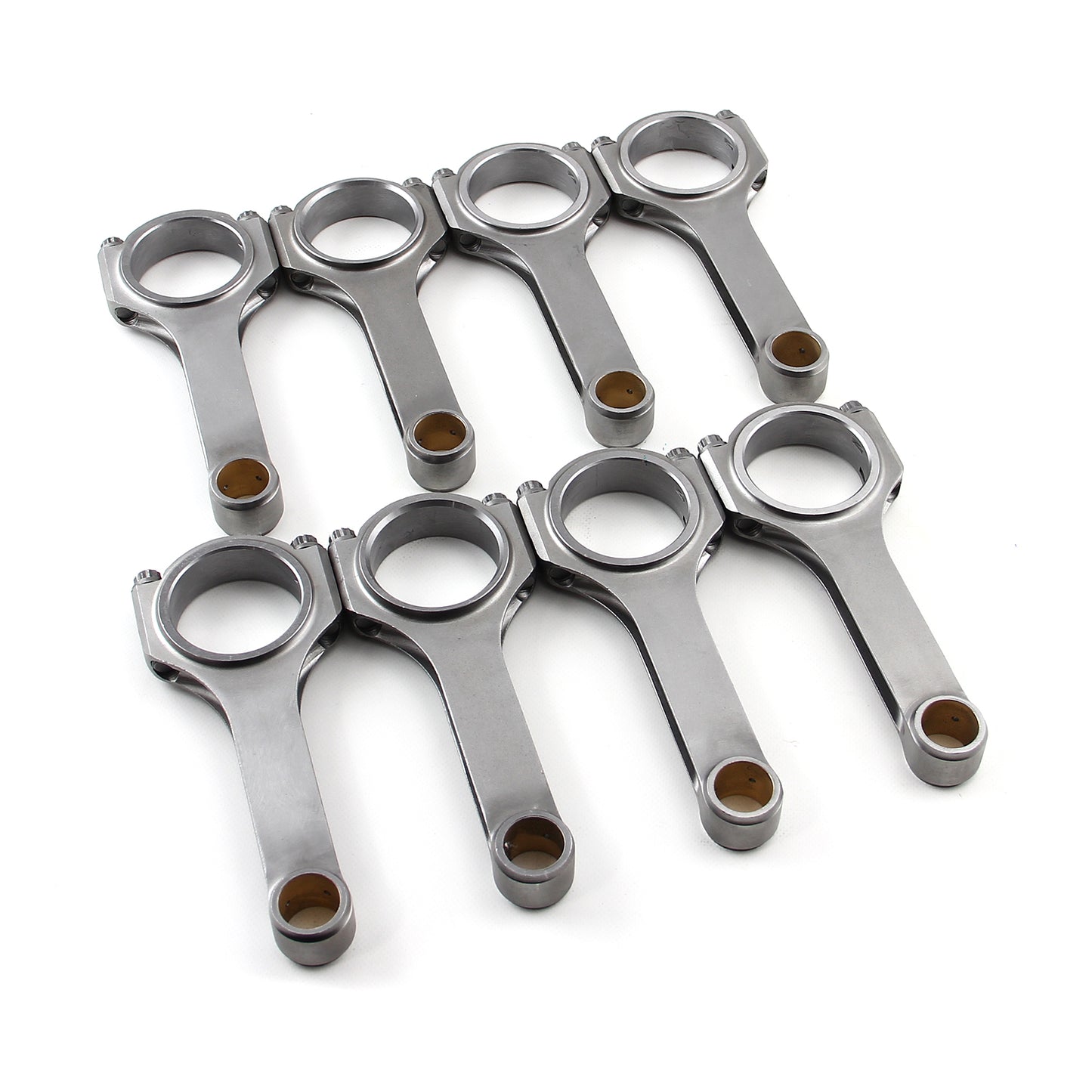 Viga en H de 5,700" y 2,000" con buje de bronce de 0,927" 4340 Bielas compatibles con: Chevy SBC 350