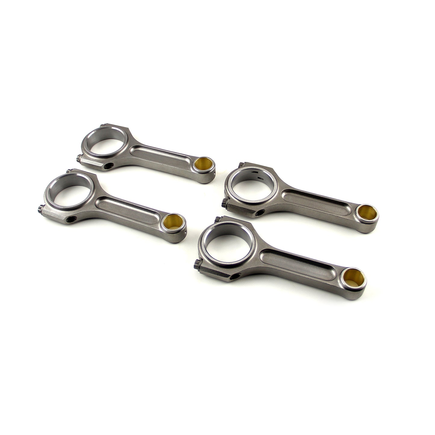 Bielas de carrera con viga en I de 5,630" (1,890") y 0,866" (calibre de bronce 4340), compatibles con Honda H23