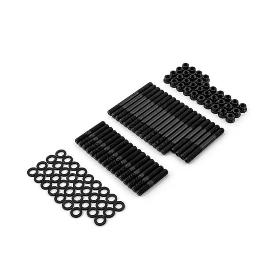 Kit de espárragos de culata de 12 puntas para Chevy SBC 350 (compatible con culatas estándar o Speedmaster)