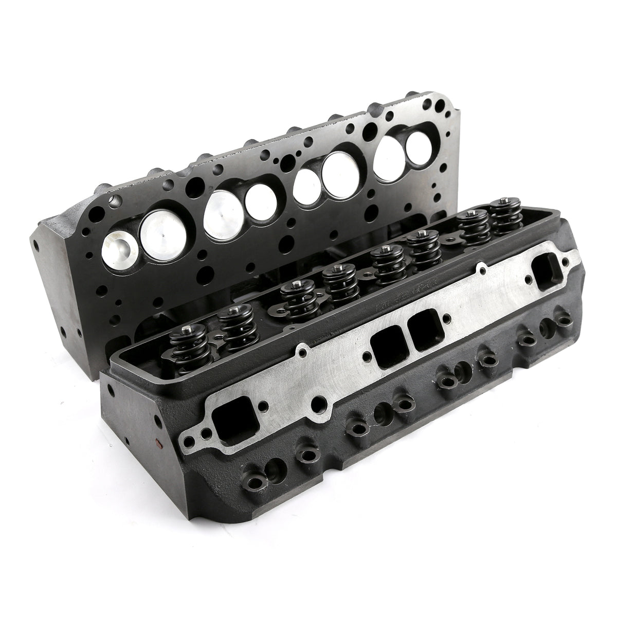 Chevy SBC 350 175cc 59cc Straight Hydraulic Flat Assembled Cylinder Heads