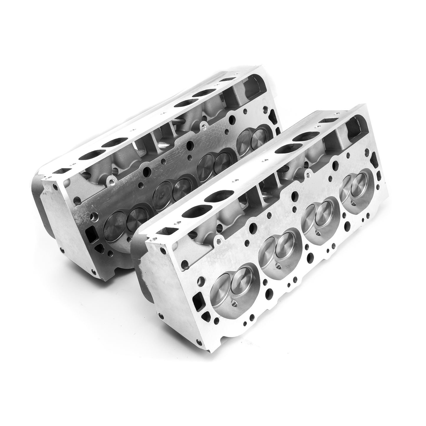 Chevy BBC 454 320cc 119cc Solid Flat Assembled Cylinder Heads