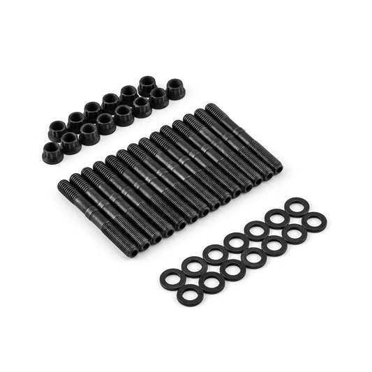 Ford Modular V8 4.6L 5.4L 2V 3V 4V Kit de pernos principales cromados de 12 puntos