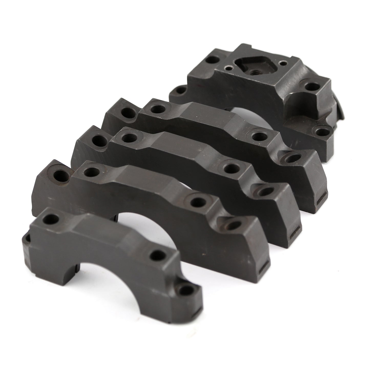 Chevy 350 Complete 4 Bolt Splayed Steel Main Caps (5 Caps)