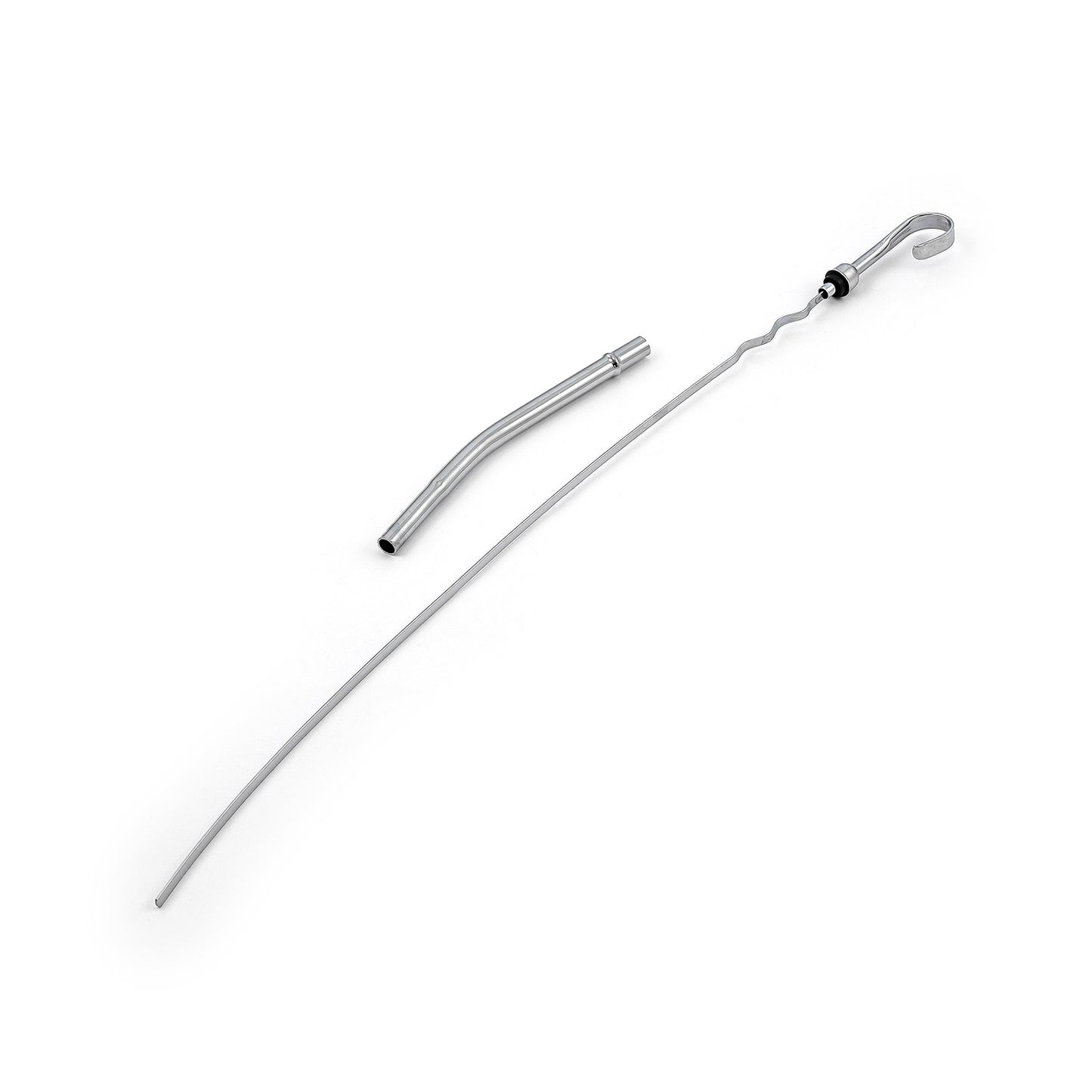 Varilla de nivel de aceite de motor cromada para Chevy SBC 350 1955-79