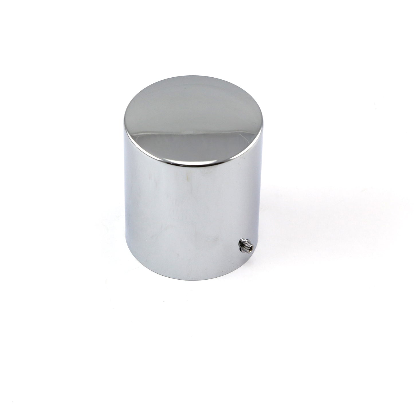 5 3/6" x 3 11/16" Chrome Oil Filter Cover - w/Set Screw
