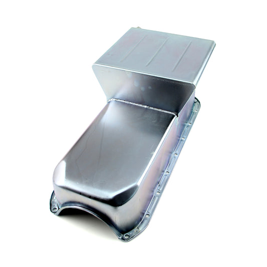 Cárter de aceite trasero de zinc Chevy SBC 350, 2 piezas, 1955-79, lado D, 7 cuartos de galón, carrera de 4"