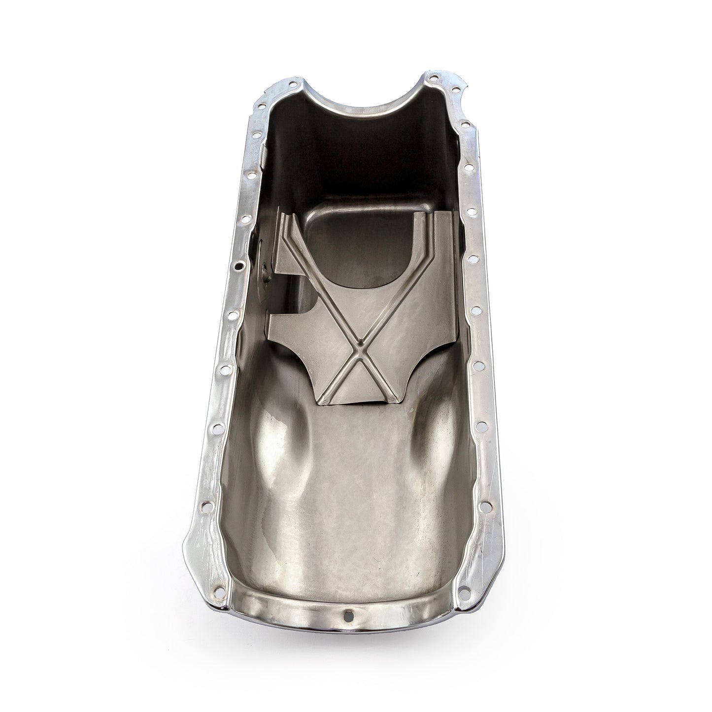 Chevy BBC 454 Gen 4 Rear Sump 2Pc Rms Chrome Oil Pan