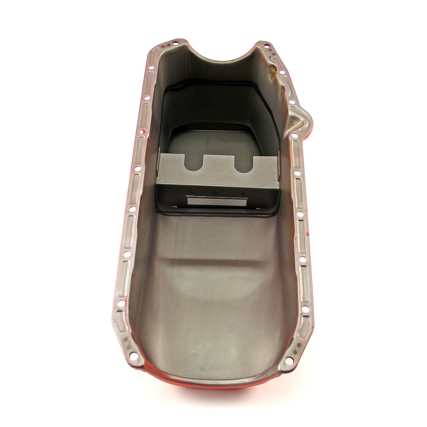 Cárter de aceite trasero de arrastre de 7 cuartos para Chevy SBC 350, 2 piezas, 1955-79, lado D, naranja