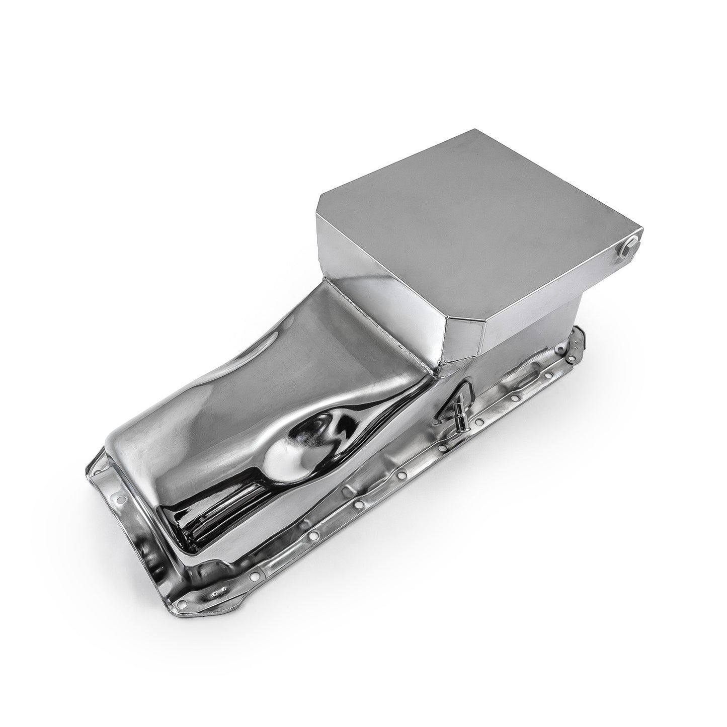 Cárter trasero de 2 piezas para Chevy BBC 454 Gen 4, 6 cuartos de galón, cárter de aceite Rms cromado