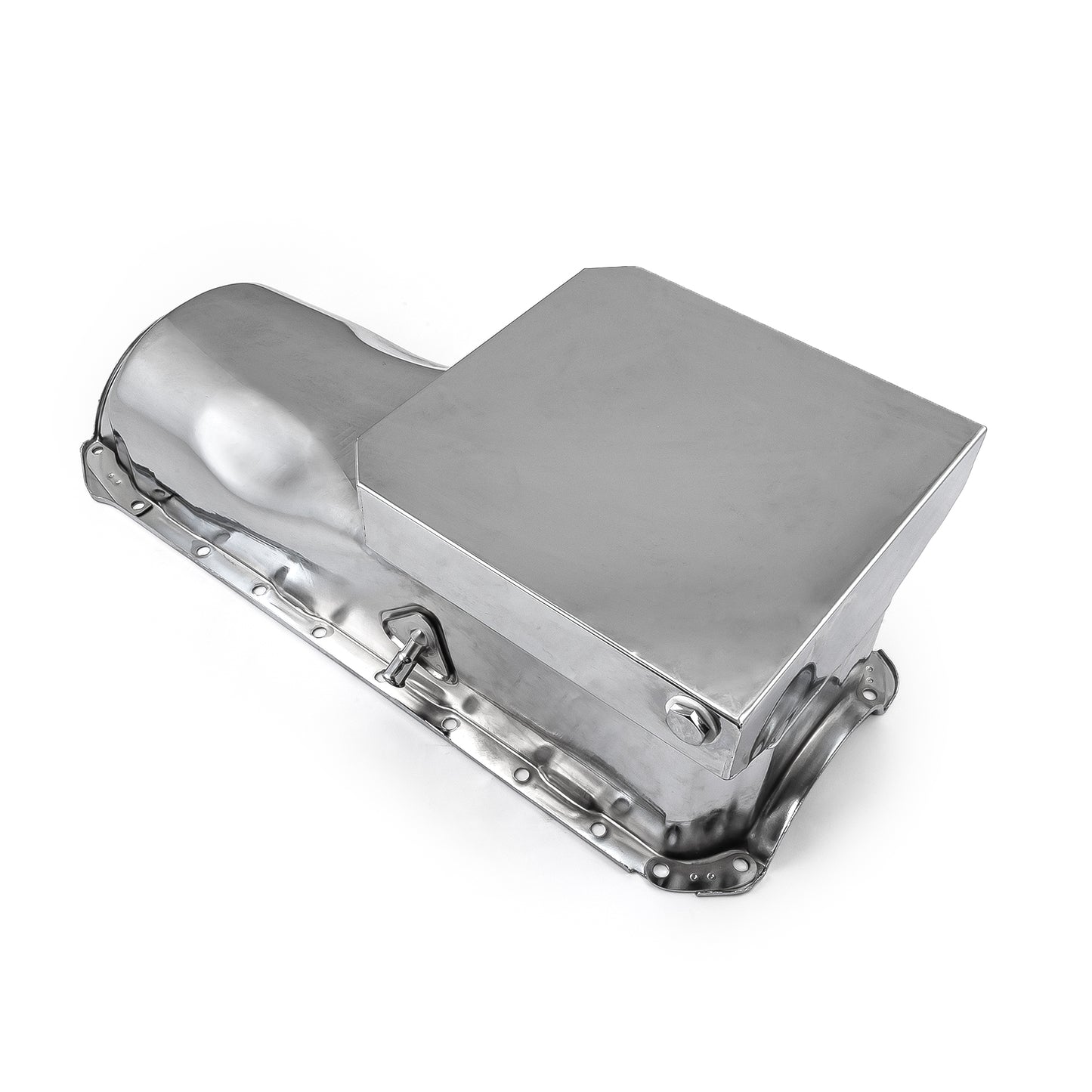 Cárter trasero de 2 piezas para Chevy BBC 454 Gen 4, 6 cuartos de galón, cárter de aceite Rms cromado