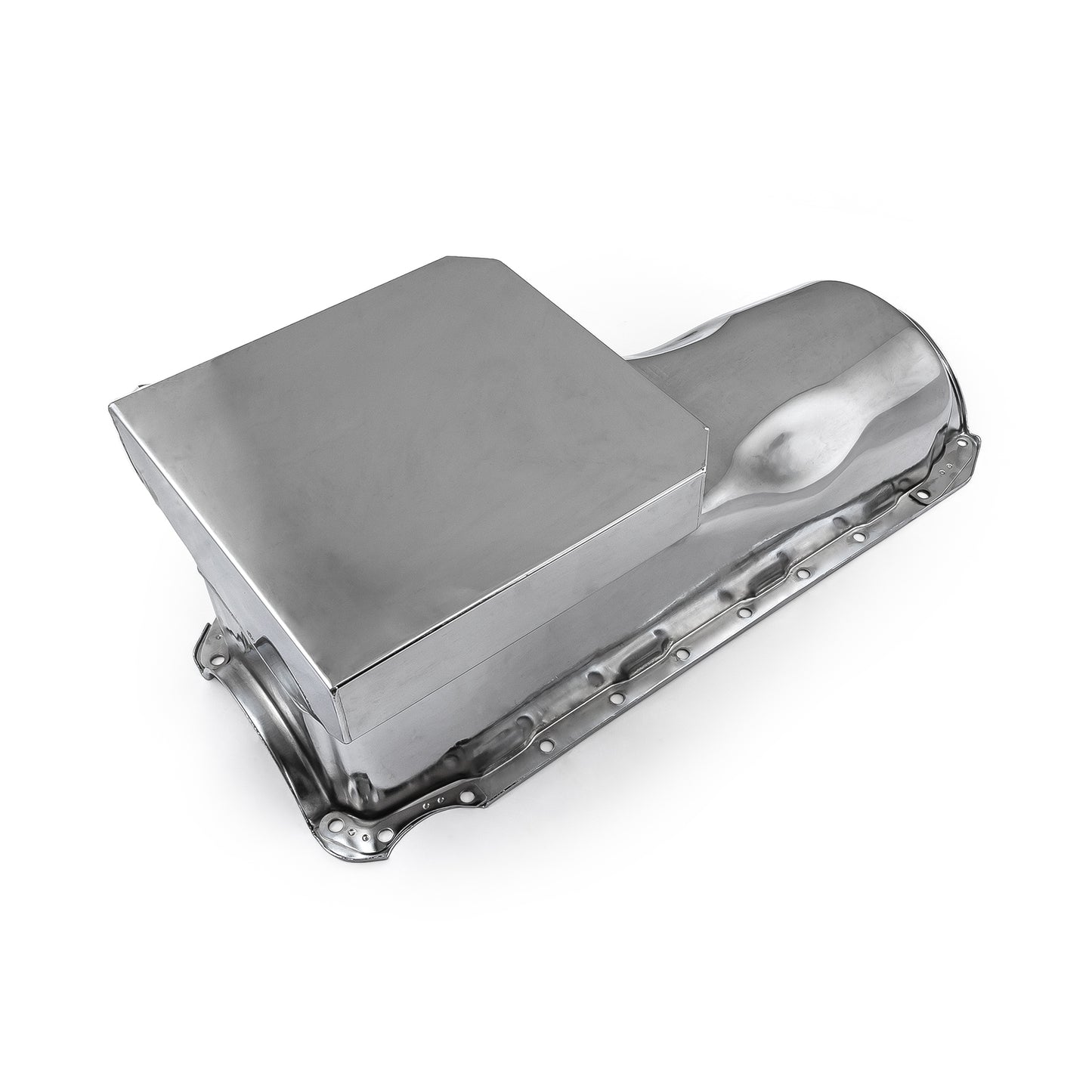 Cárter trasero de 2 piezas para Chevy BBC 454 Gen 4, 6 cuartos de galón, cárter de aceite Rms cromado