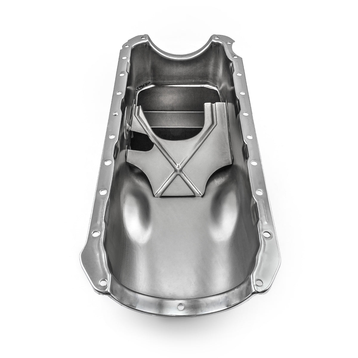 Cárter trasero de 2 piezas para Chevy BBC 454 Gen 4, 6 cuartos de galón, cárter de aceite Rms cromado