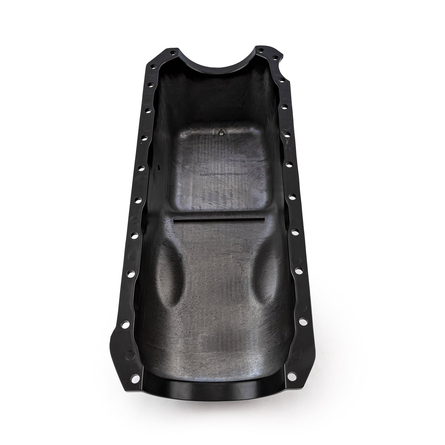 Cárter de aceite de aluminio con aletas negras para Chevy BBC 454 de 2 piezas, 4.ª generación, 1965-1990