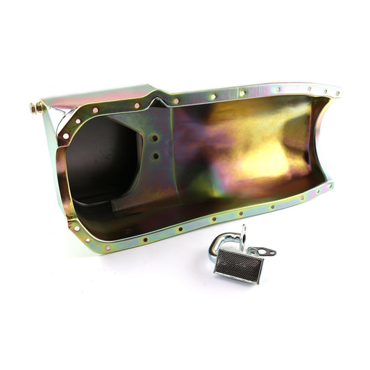 Cárter de aceite y tubo de recogida para Oldsmobile V8 307-455 Drag Road Race de 8 cuartos