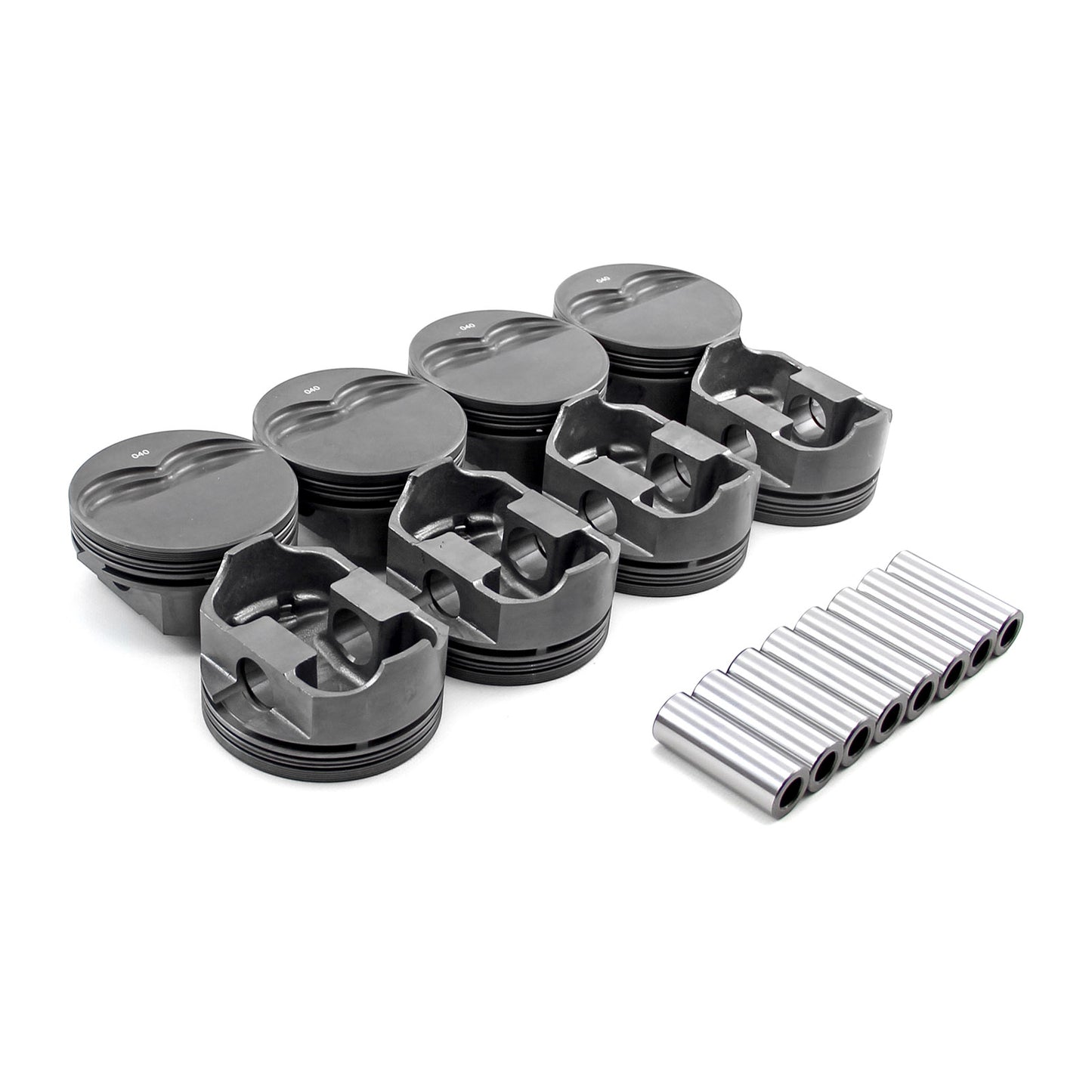 Chevy SBC 383 ci 6.0" 4.030" 1.125" 0.927" Flat Top Coat Hyper Pistons