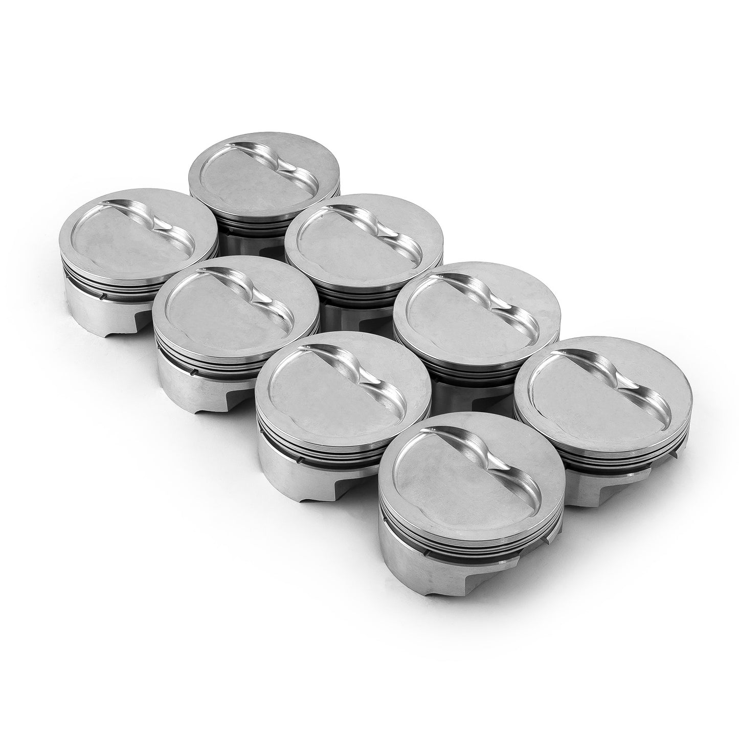 Chevy 400 427 Ford 351W Windsor 4.125" 1.015" Dished -16cc Forged Pistons