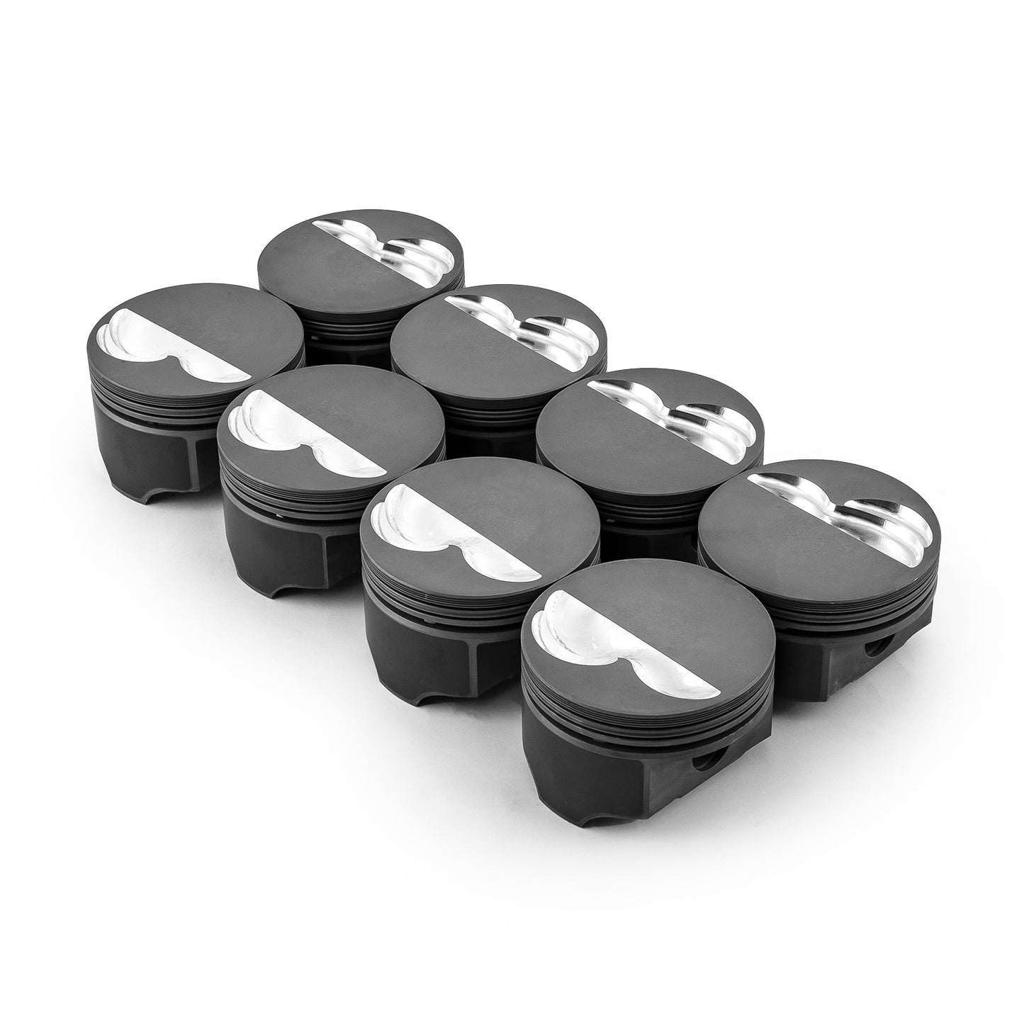 Pistones de pistón plano con revestimiento para Chevy SBC 383 ci, 5.7", 4.020", 1.425" y 0.927"