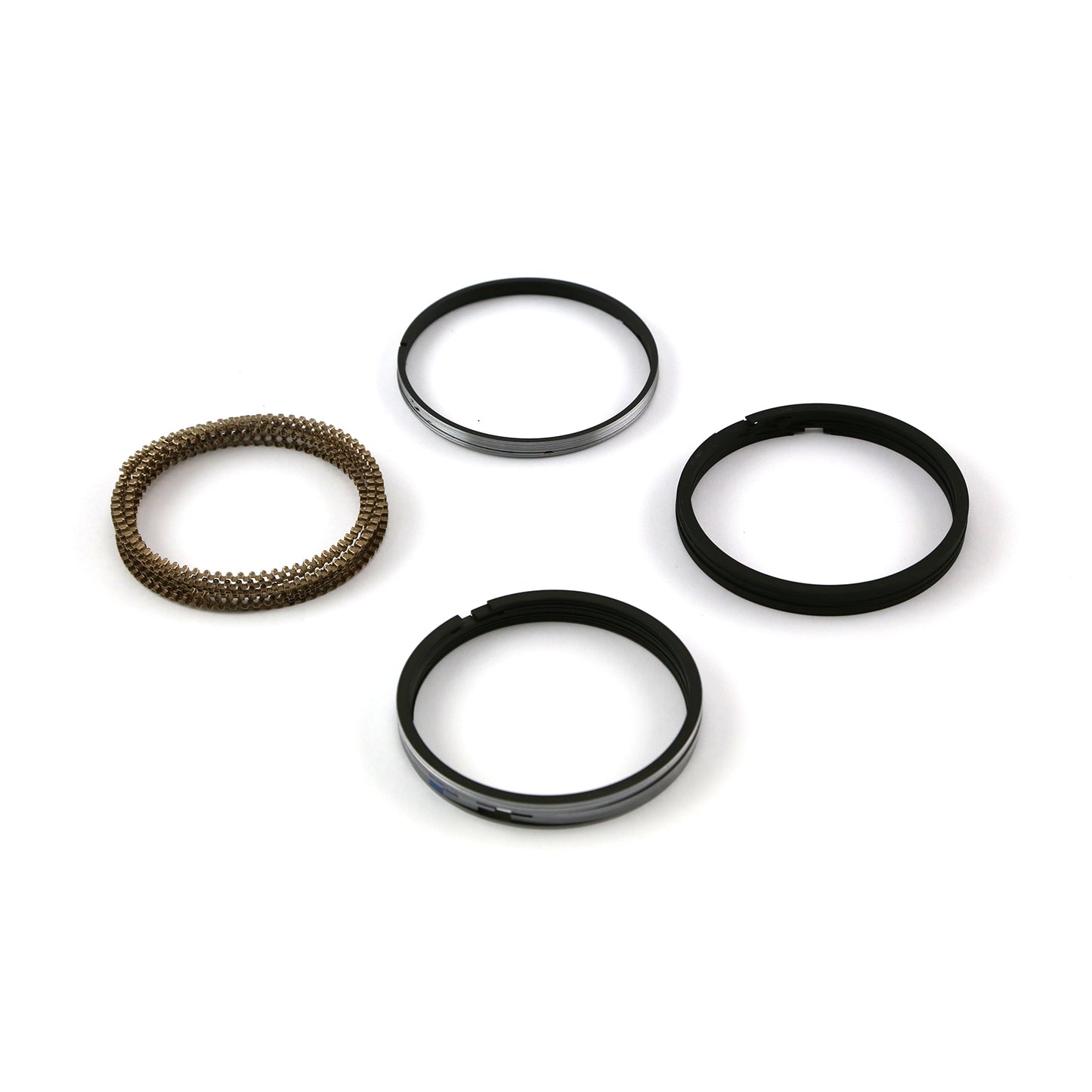 4.600" Bore - 1.5 - 1.5 - 3mm Plasma Moly Piston Ring Set - Zero Gap